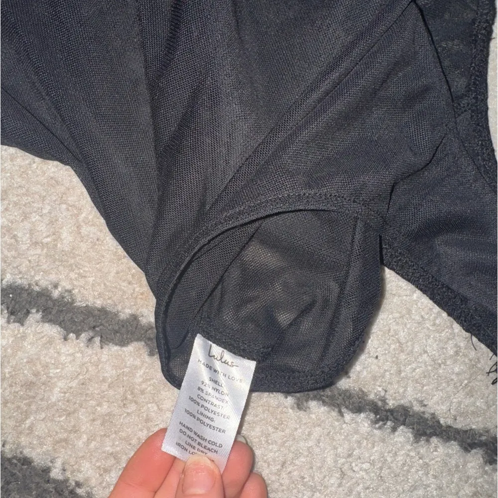 Lulus Draw You In Black Sleeveless Lace Bustier Bodysuit - Size XS - Image 7