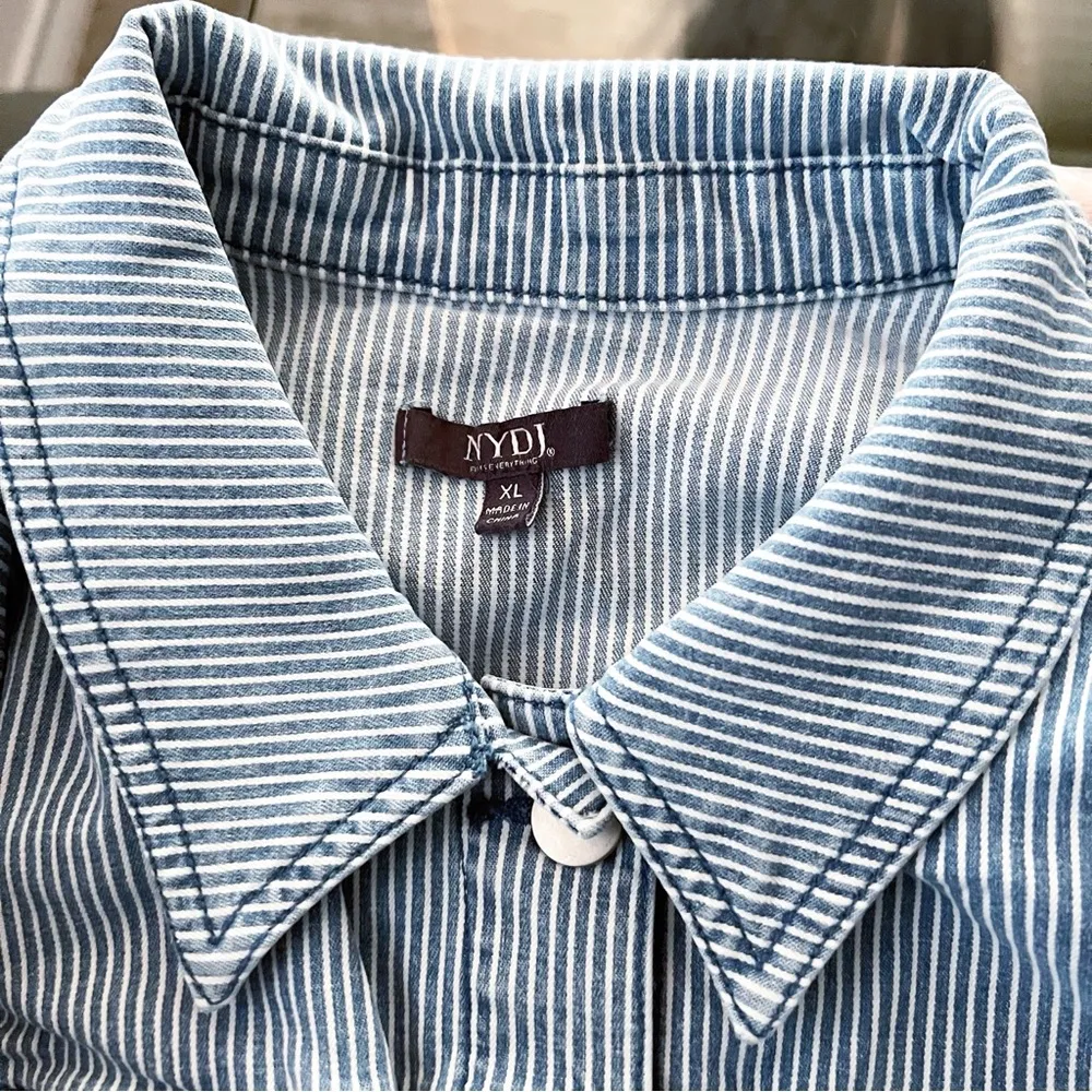 NYDJ 3/4 Slim Trucker Denim Jacket, Trella Size XL MRCT2876 New w/Tag SOLD OUT! - Image 9