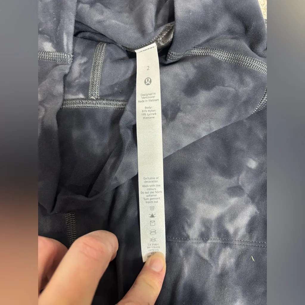 Lululemon Leggings Joggers Women’s Sz 2 Marble Diamond Dye Align Mid Rise - Image 8