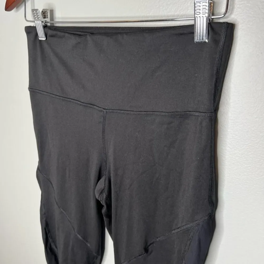 Glyder black cropped length leggings pull on athleisure stretchy size medium - Image 3