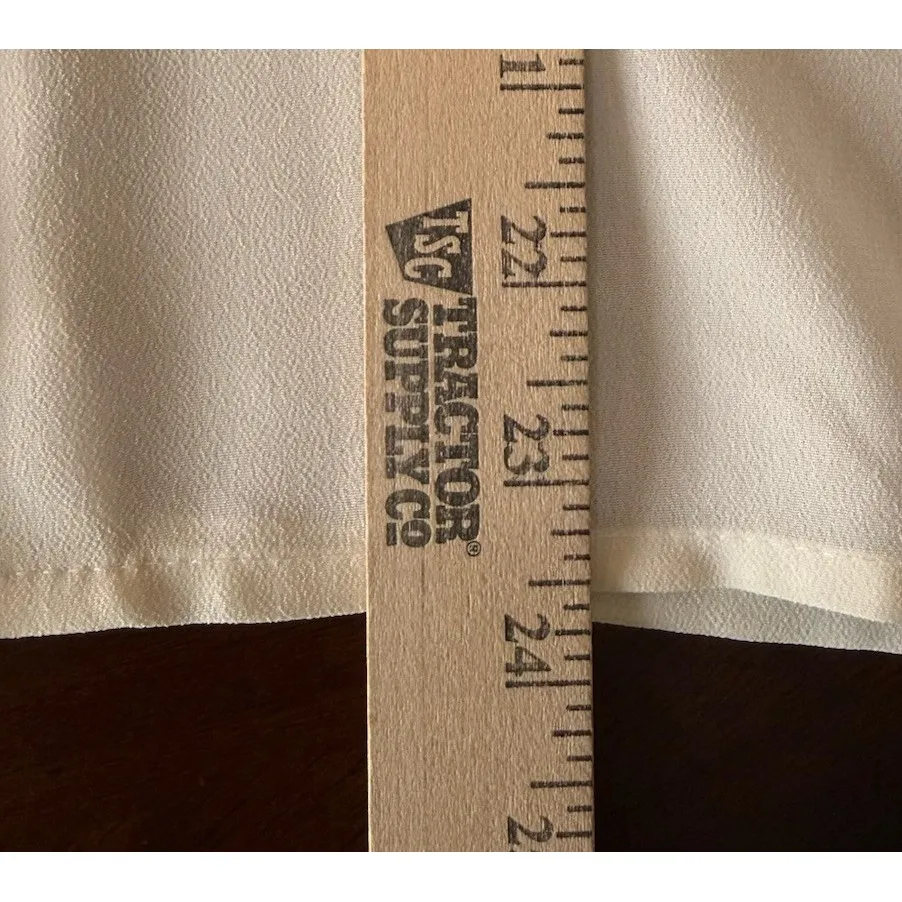 Vintage Petite‎ Impressions Medium Womens White Colorful Embroidered Blouse Top - Image 8