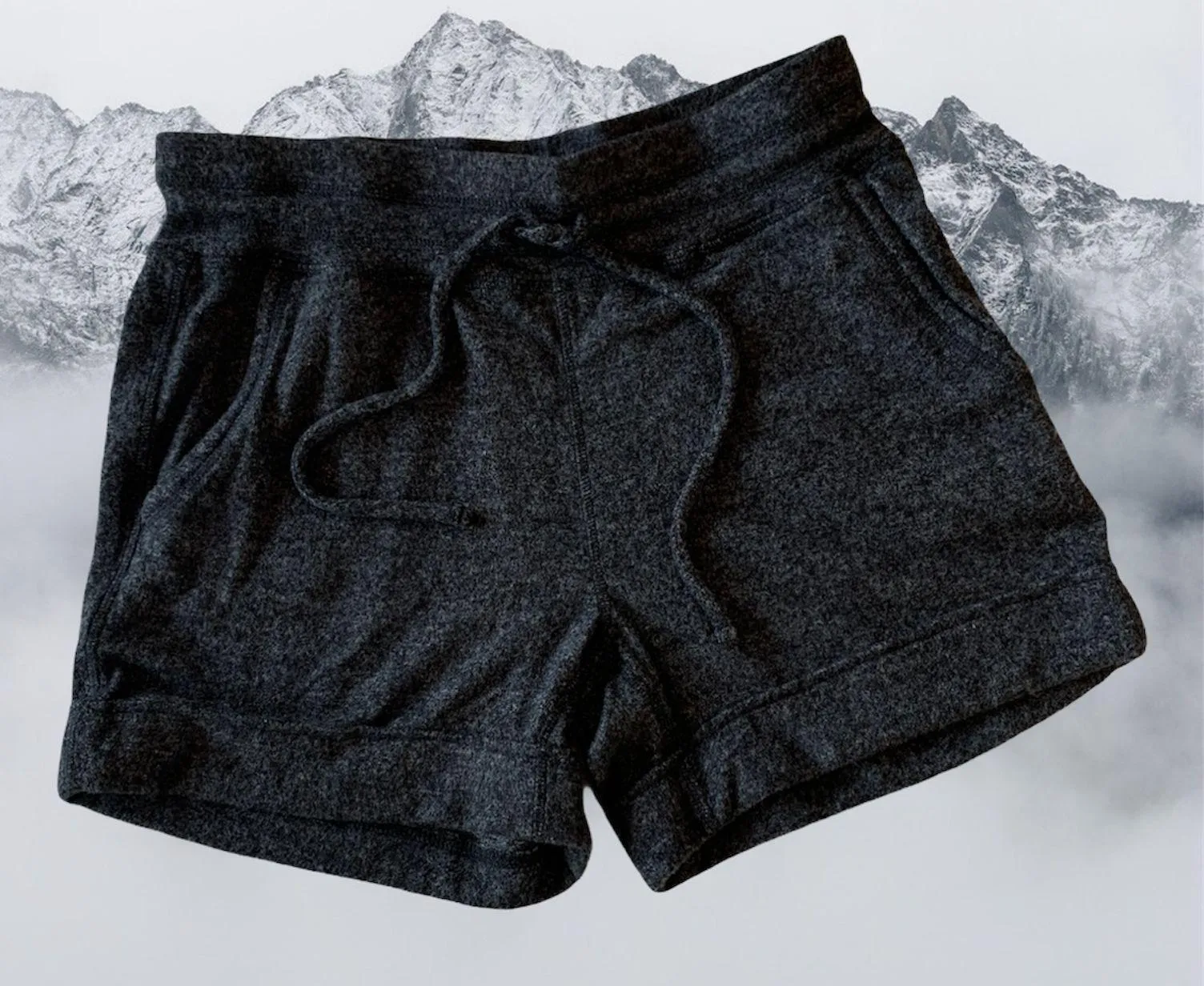 Shorts Cozy Comfy Drawstring Charcoal Gray Womens M NWT - Image 6