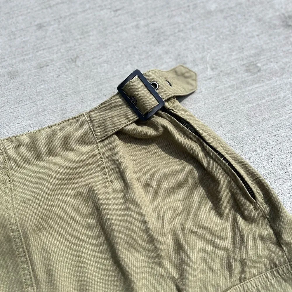 Forever 21 NWT Green Cargo Pocket Mini Skirt Size Large - Image 8