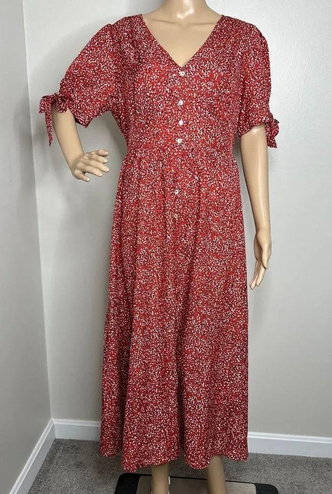 Cupshe Red Polka Dot Maxi Dress - Image 8