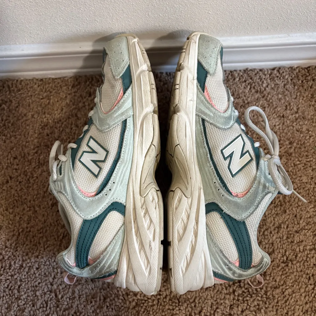 New Balance 530 CALIA Green Mint Teal Pink Sneakers Running Shoes Size 8.5 - Image 7