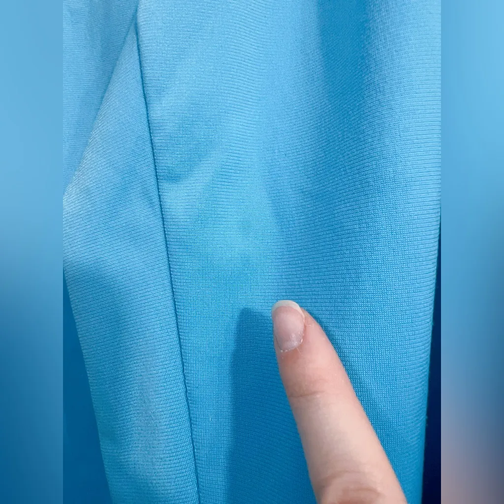 Adidas Superstar Firebird Track Pants in Light Aqua/White Blue Size L - Image 10