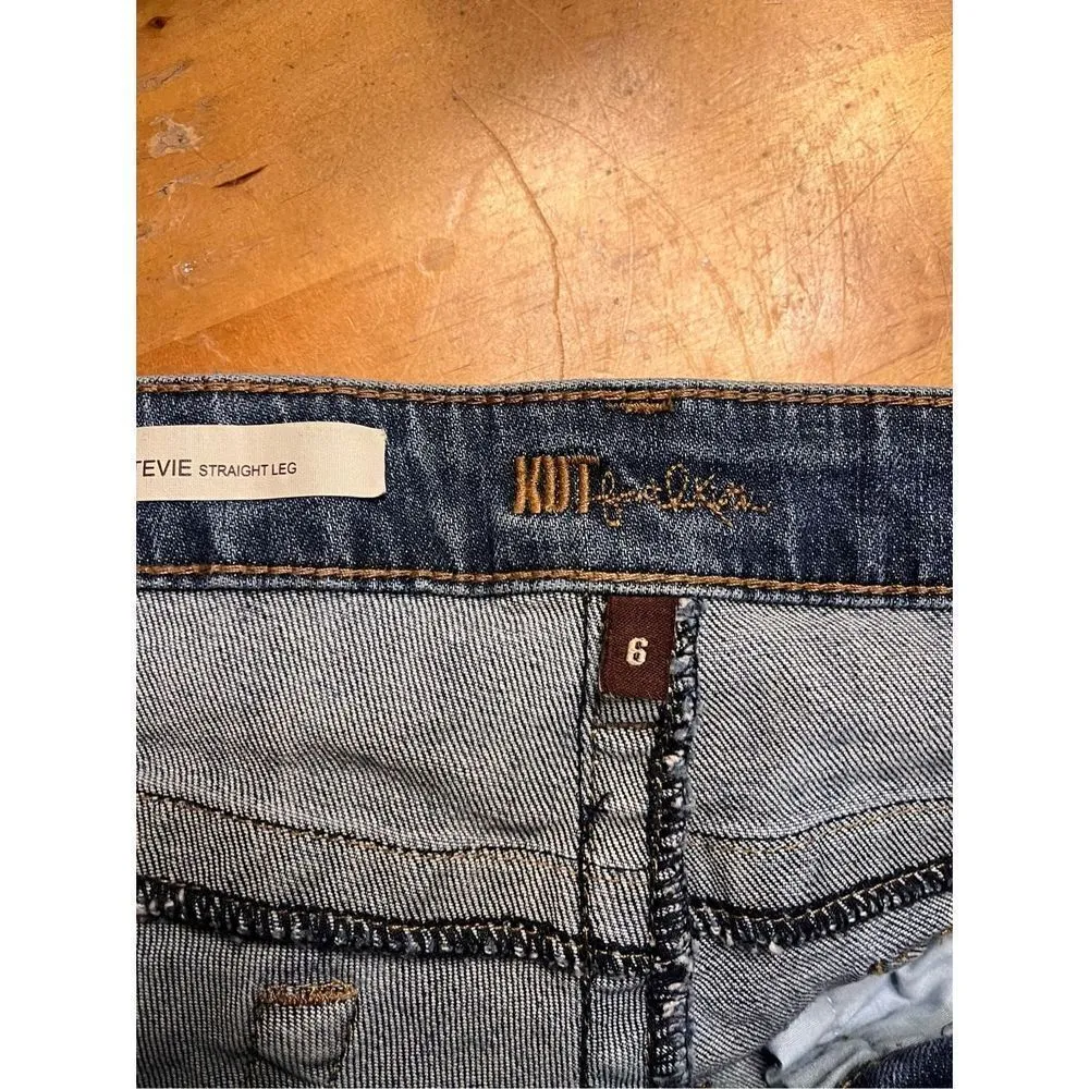 Kut From The Kloth Stevie Straight Leg Jeans Women's Size 6 Denim Stretch (1898) - Image 7