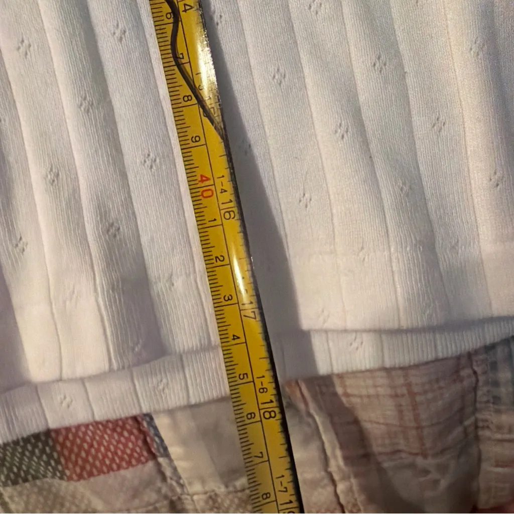 Brandy Melville Cream Short Sleeve Button Top - Image 4