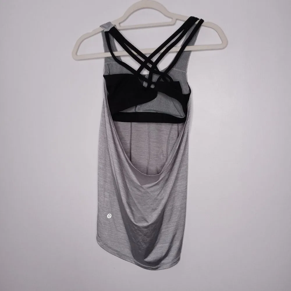 Lululemon gray tank top with built-in bra - Image 5