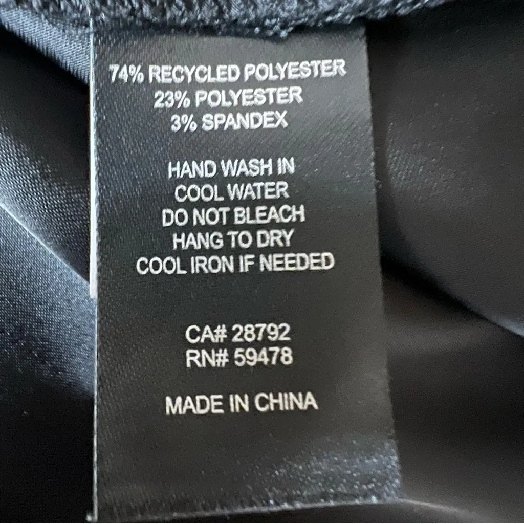 House of Harlow 1960 Black Satin Slinky Cami Top Rhinestone Draped Glam Sz XS - Image 9