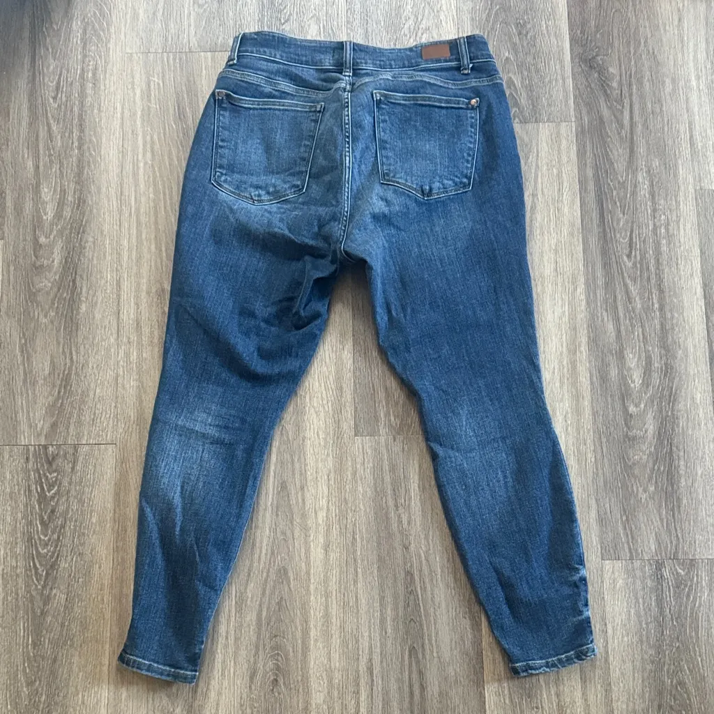 Judy Blue Dark Wash Ankle Jeans Skinny Fit Denim Sttwtch - Image 4