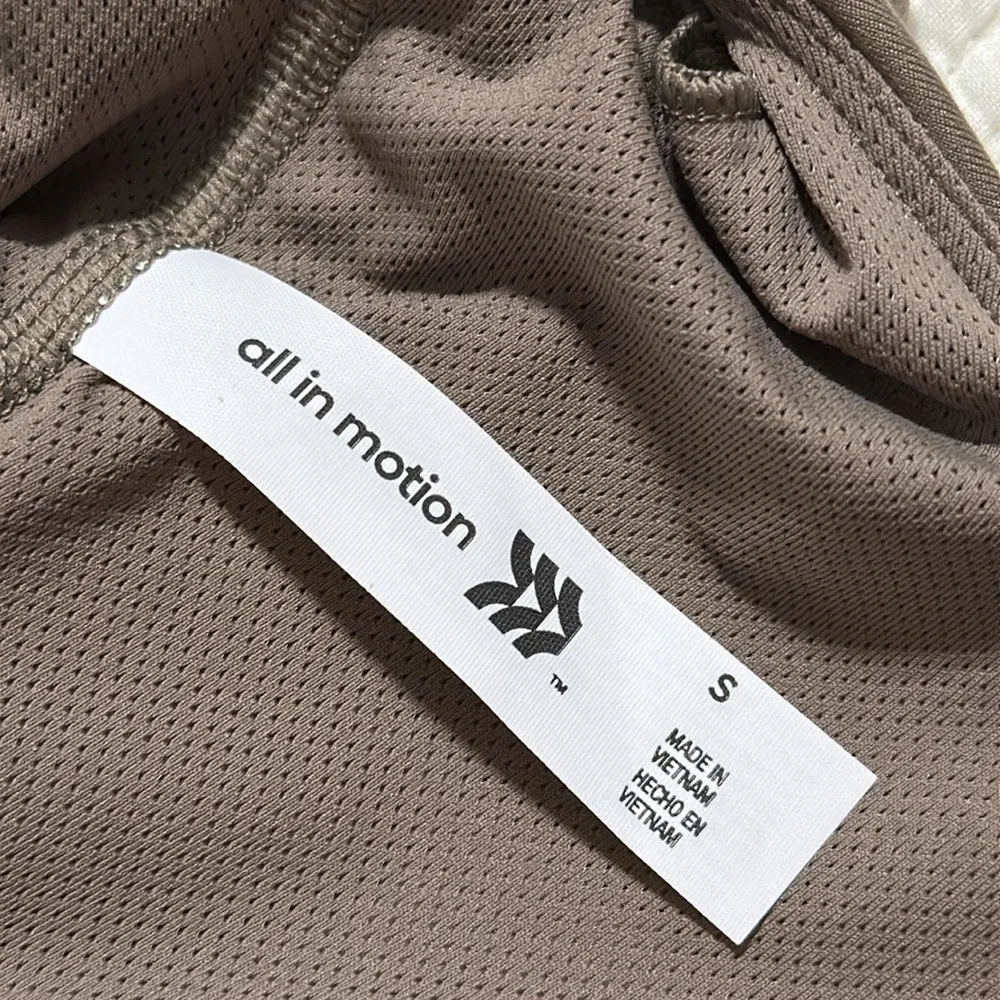 All In Motion small shorts bodysuit tight fit built in shelf bra removable pads - Image 6