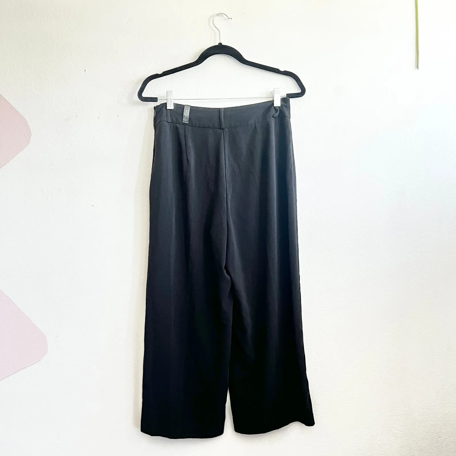 Cynthia Rowley Black Dress Pants Women's Trousers Wide Leg Classic Size 8 - Image 2