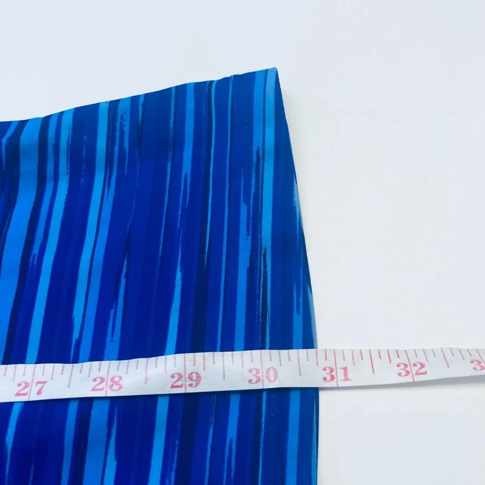 Athleta 984279 Printed Shorebreak‎ Swim Dress Blue UPF 50+ Petite Size XXSP - Image 7