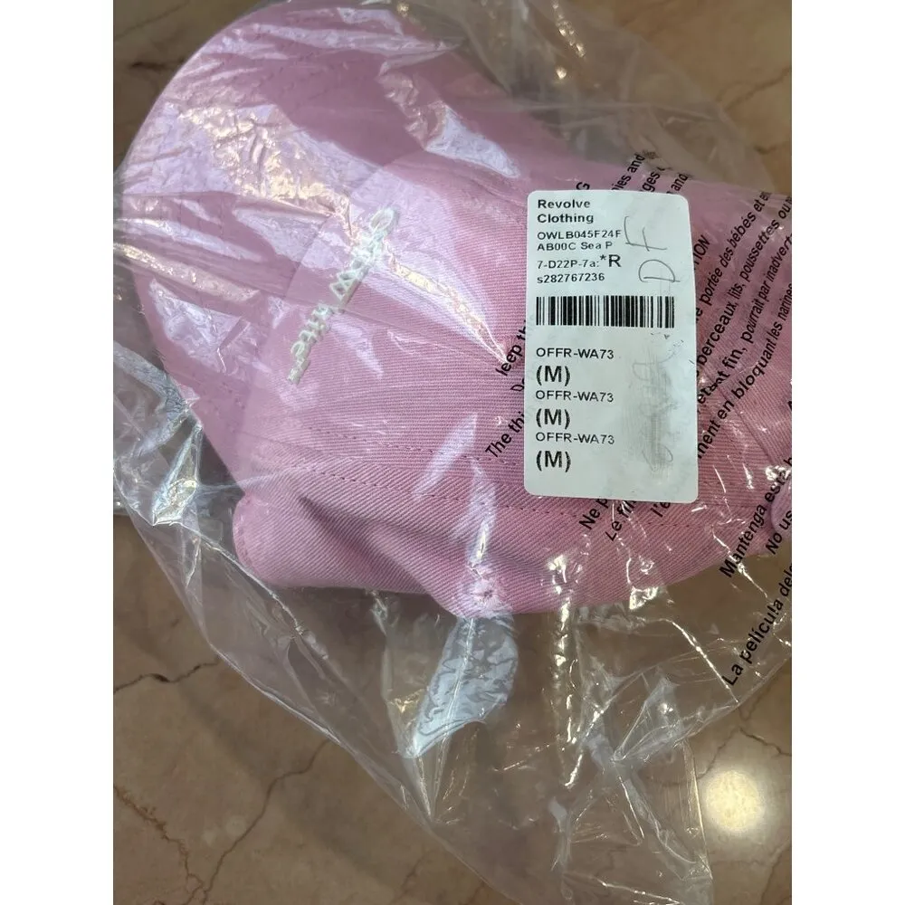 OFF-WHITE 3D Logo Baseball Cap in Sea Pink Medium New Unisex Womens Mens Hat - Image 9