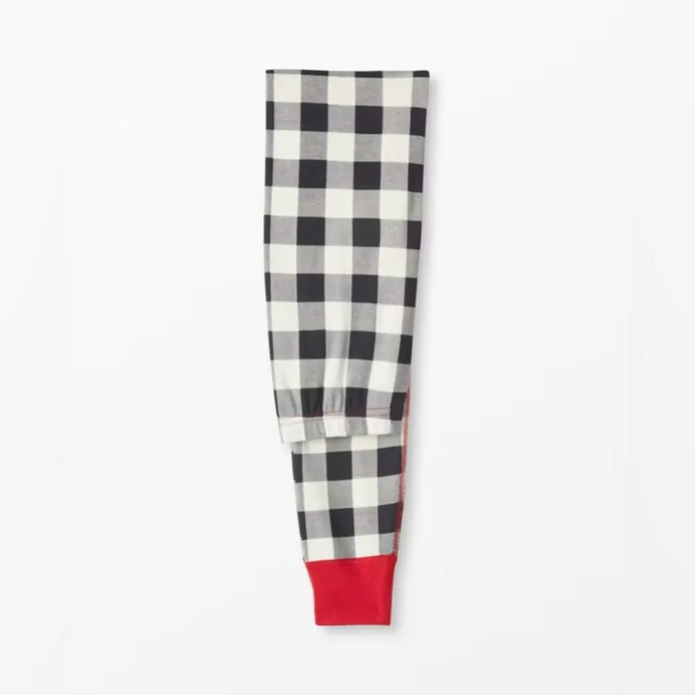 Hanna Andersson NWOT Buffalo Check Plaid Pajamas Black Size XS - Image 4