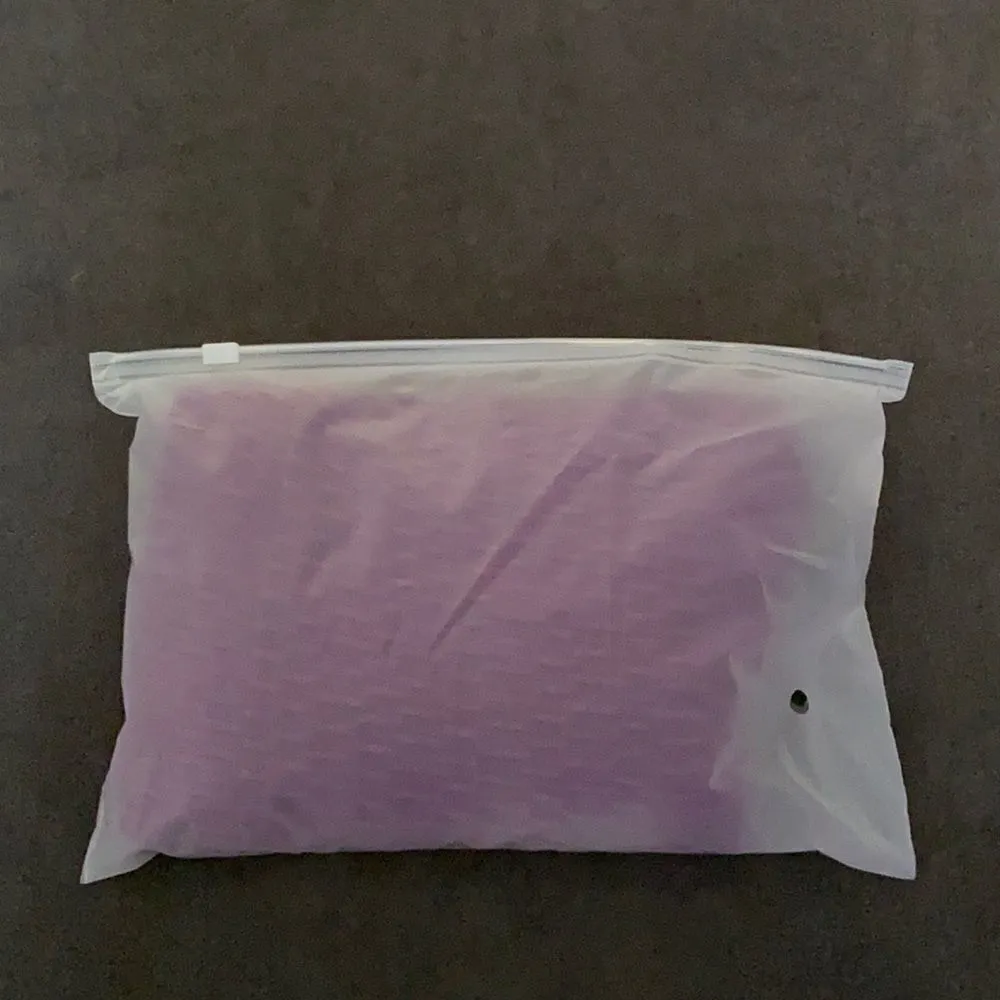 Women’s Leggings/High Waisted Yoga Pants Textured Purple w/pocket Size L NEW Size L - Image 8