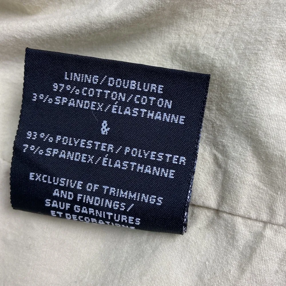 REVOLVE Lamarque Leather/Linen Blend Biker Jacket in Neutrals Size Large - Image 14