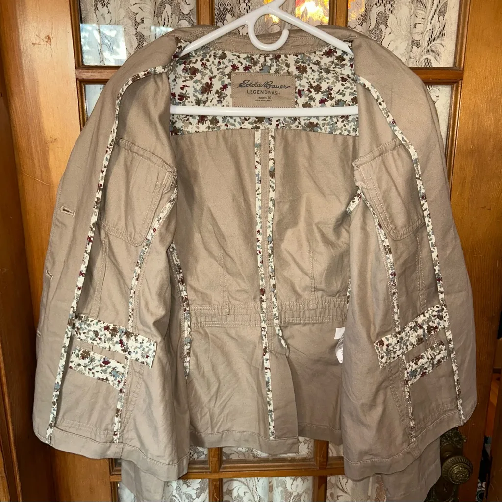 NWOT Eddie Bauer Women's Tan Jacket Sz 10 - Image 7