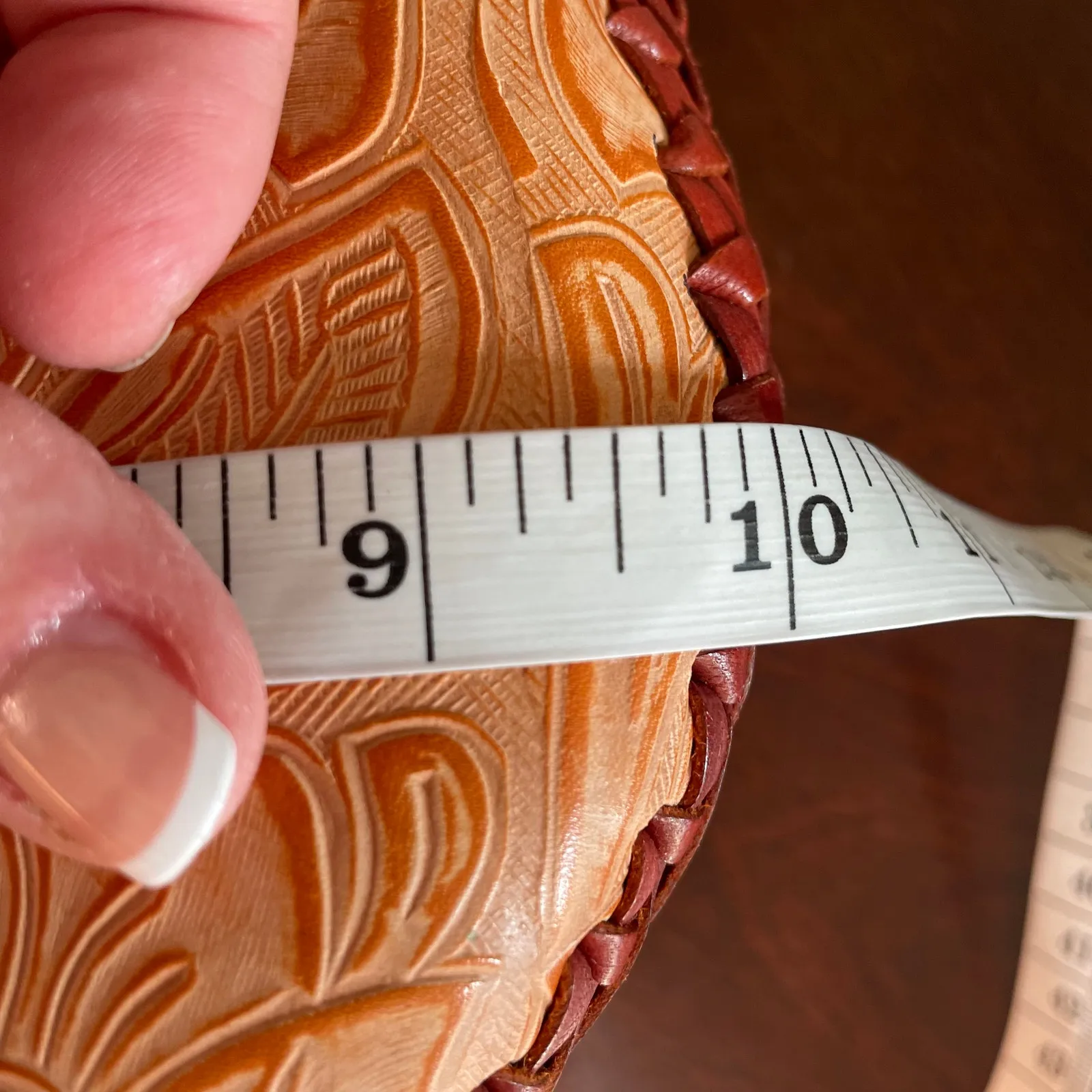 Genuine Leather Tooled Crossbody Purse Mexico - Image 10