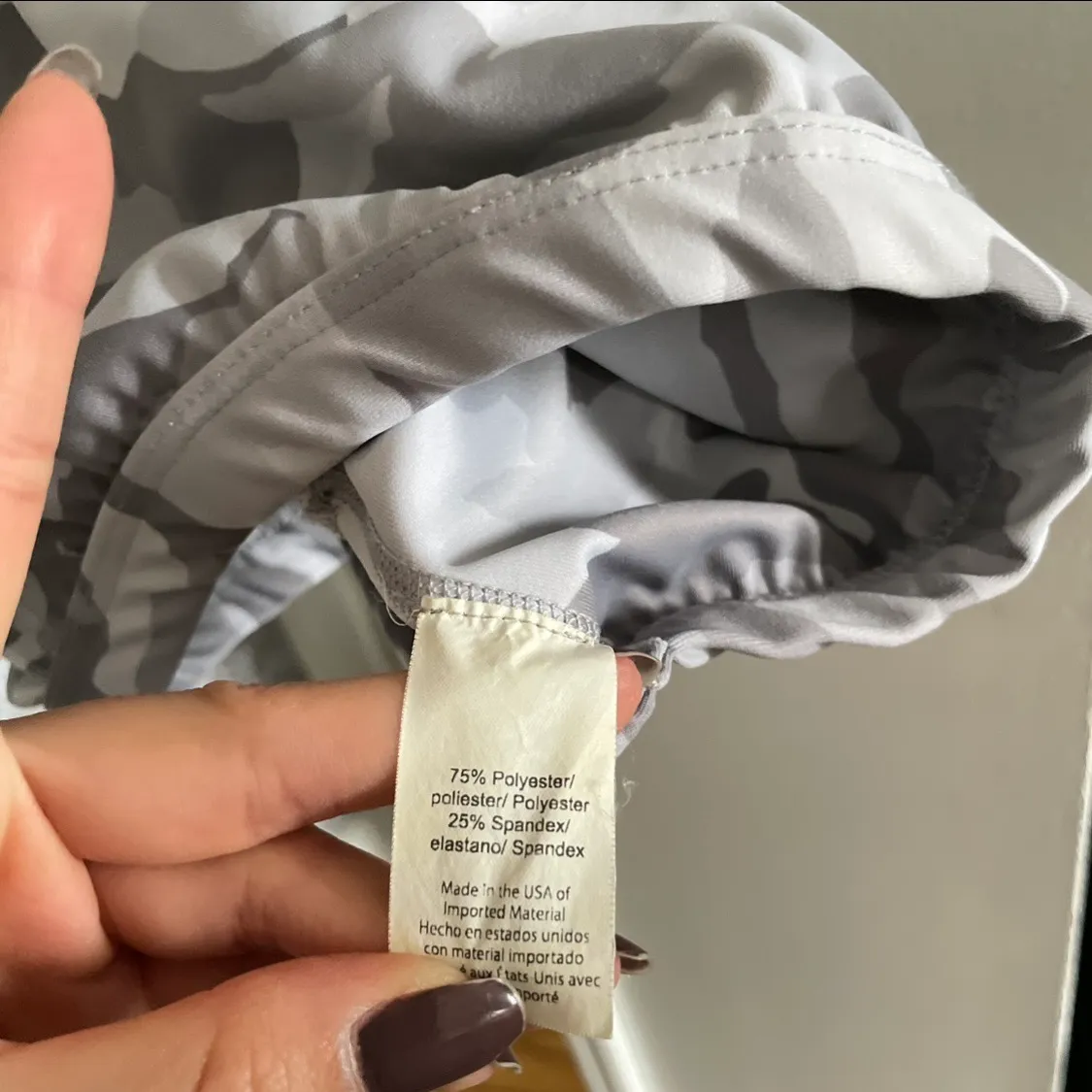 Grey Camo Sports Bra - Image 5