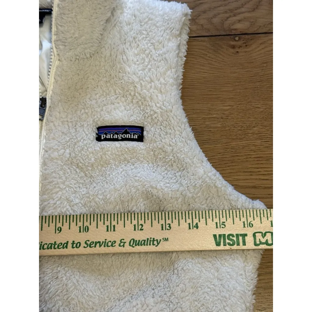 Patagonia Women's Los Gatos Fleece Vest Full‎ Zip White Size S STY25216 Preppy - Image 5