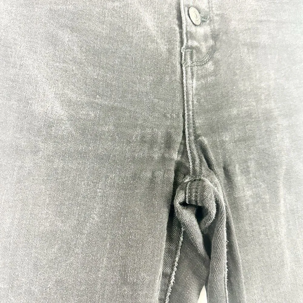 American Eagle Highest Rise Flare Jeans Size 6 Black Button Fly - Image 4