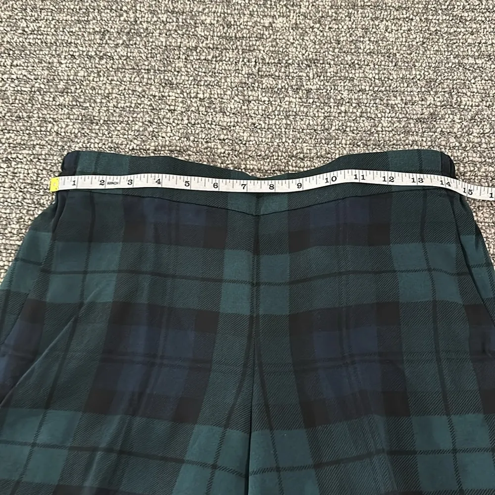 NWT JCrew Factory Blackwatch Plaid Jamie Pant Sz 8 Black - Image 6