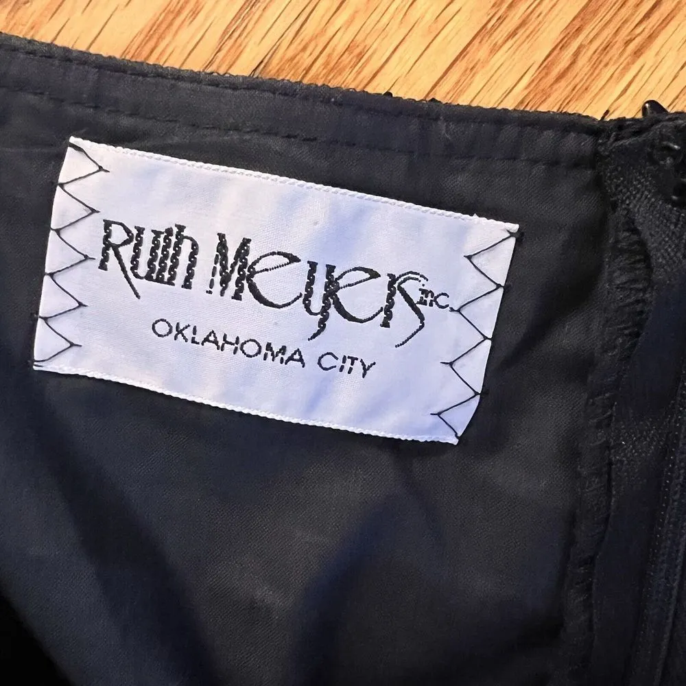 Calvin Klein Whimisgoth Sheer Skirt‎ Size 6 Black Pencil Skirt - Image 7