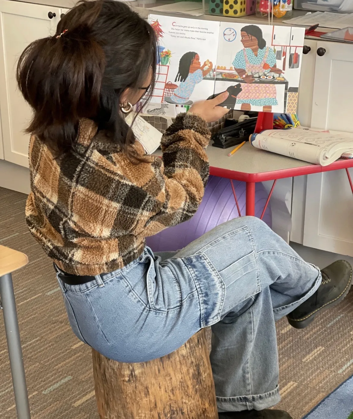 Cropped Sherpa Quarter Zip - Image 4