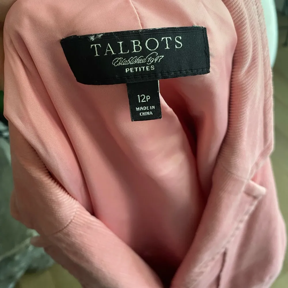 Talbots Pink Corduroy Fitted Blazer - Image 2
