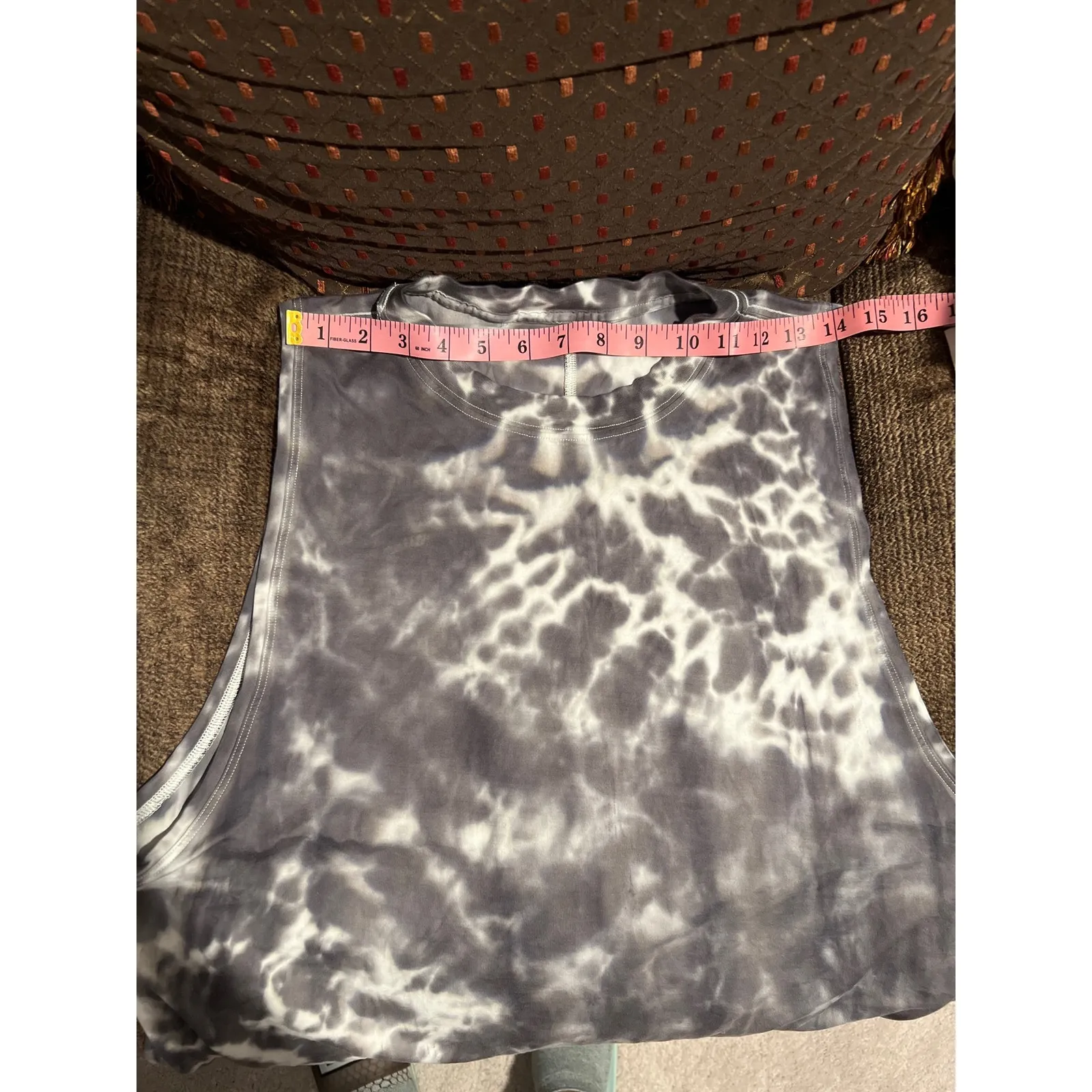 Lululemon All Yours Tie Dye Sleeveless Athletic Tank Top Graphite ptp21 - Image 7