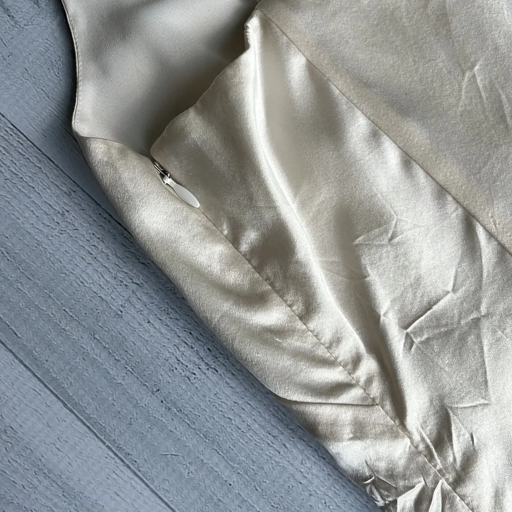 100% Silk Floral Spaghetti Strap Tank Top S - Image 9