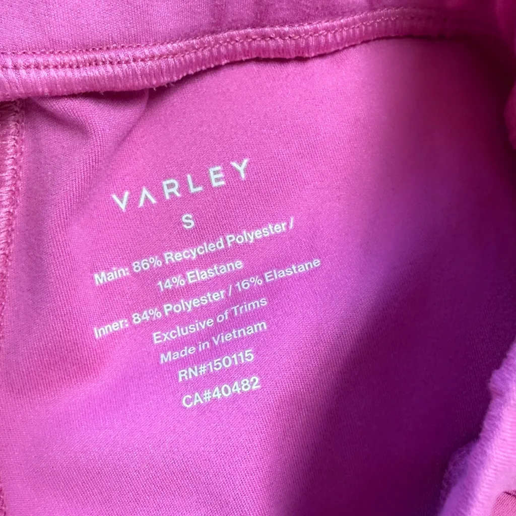 Varley Chase High Rise Pleated Skort 14” Vibrant Pink & White Tennis Prep Girly - Image 11