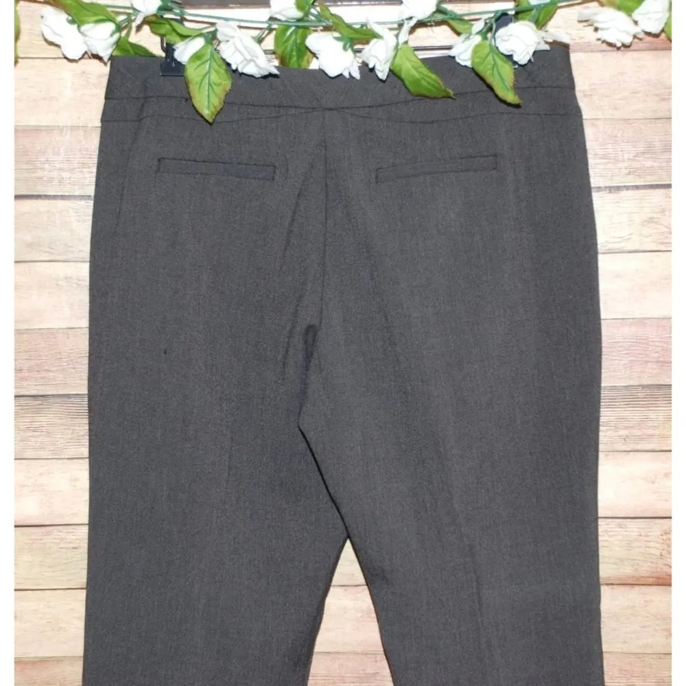 Worthington Modern Fit Ladies Gray Career Pants Size 12 Stretch Straight Classic - Image 4