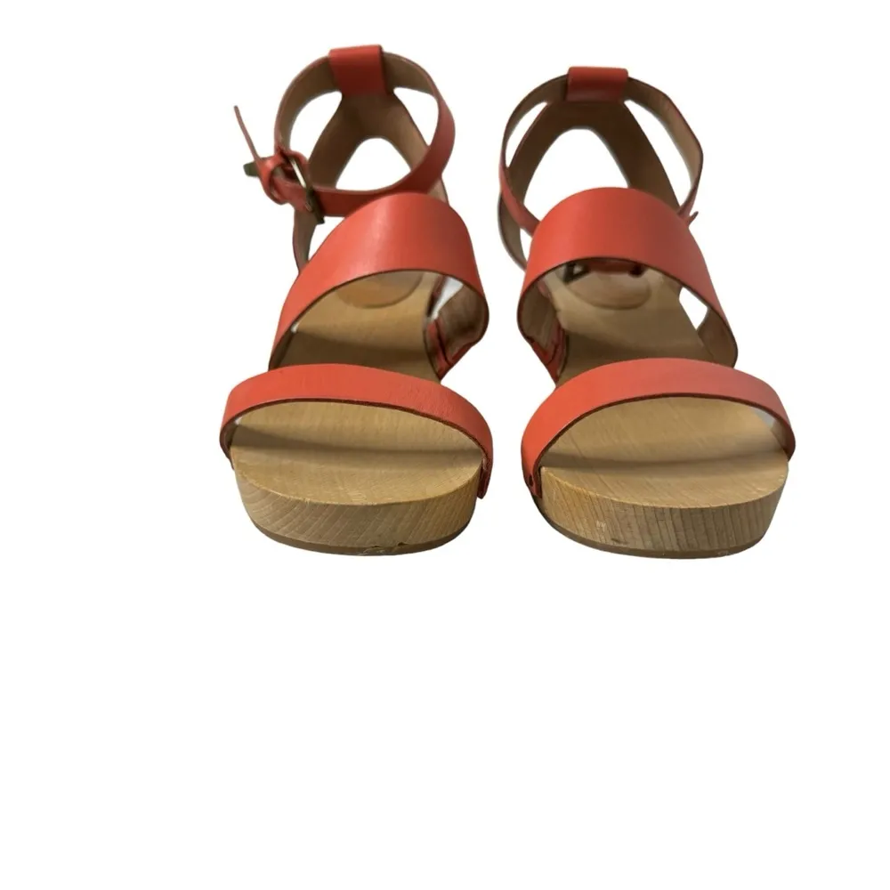 Madewell The Jodi Clog in Classic Coral Leather 8 - Image 2