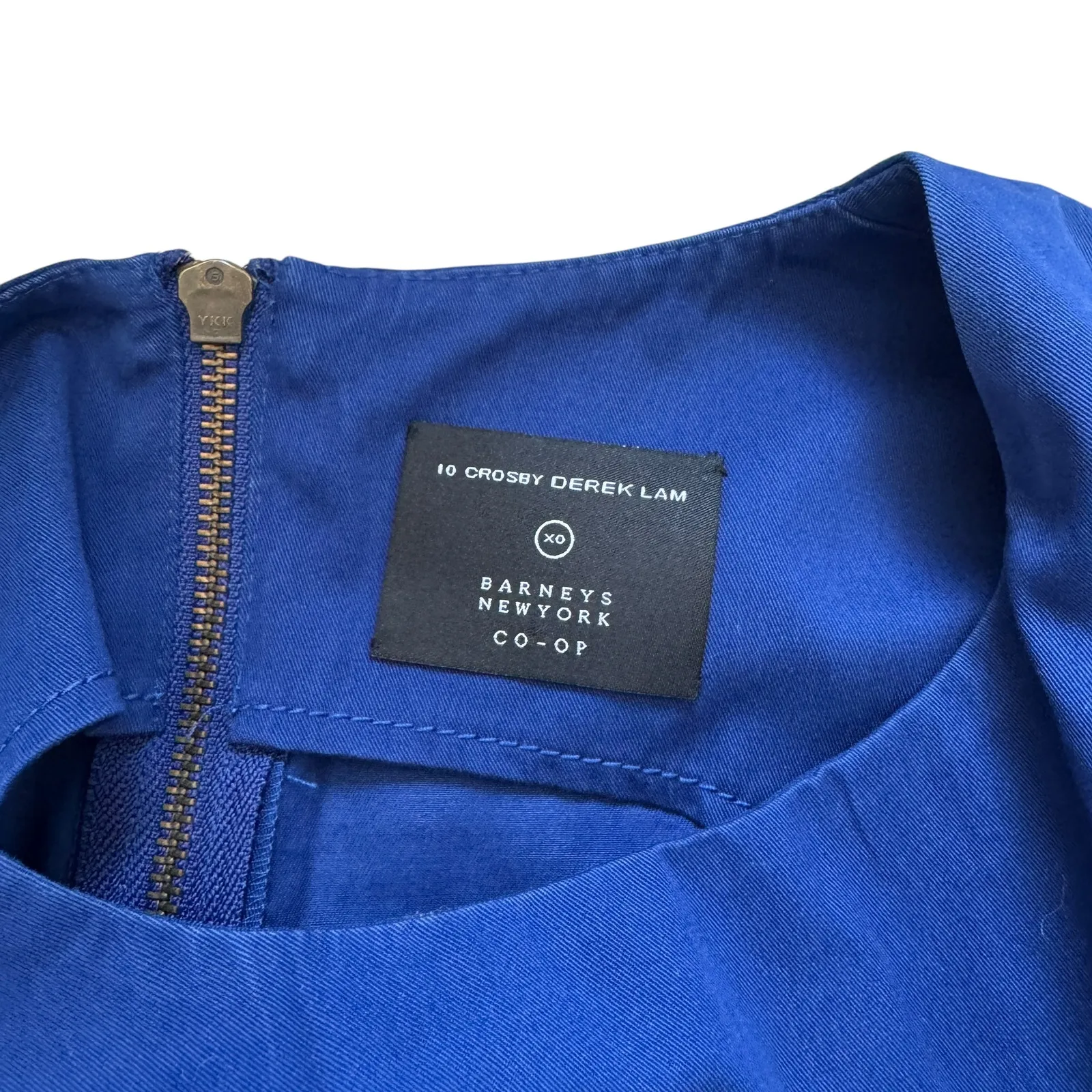 10 Crosby Derek Lam Mini Dress Royal Blue - Image 3