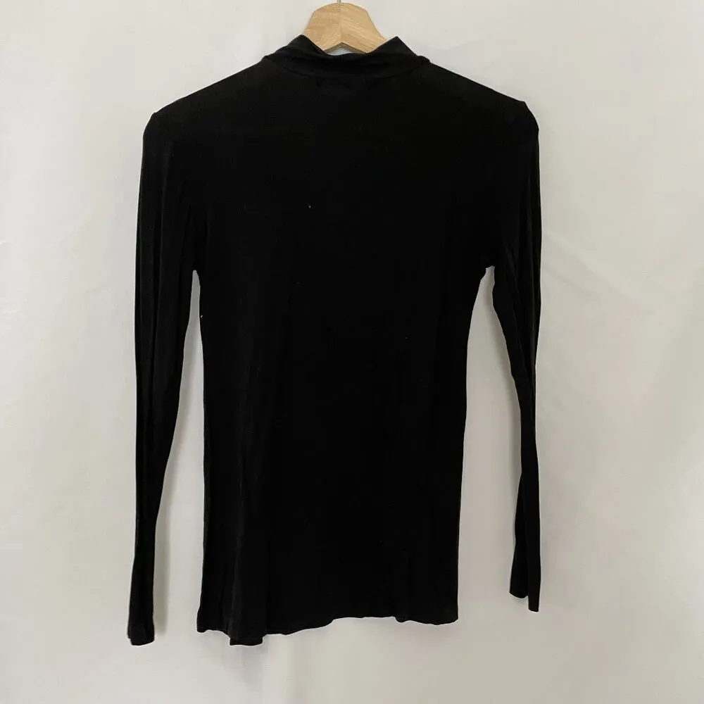 Untyhots Black Long Sleeve Turtleneck Top Size S casual winter turtleneck - Image 8
