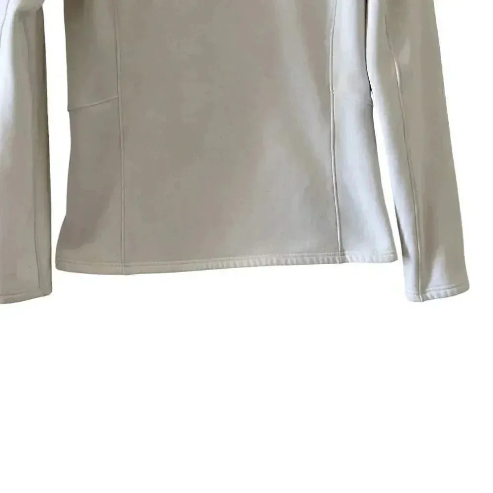 Spyder White Medium Women SAVONA HALF ZIP T- NECK Long Sleeves Top #1018 - Image 2