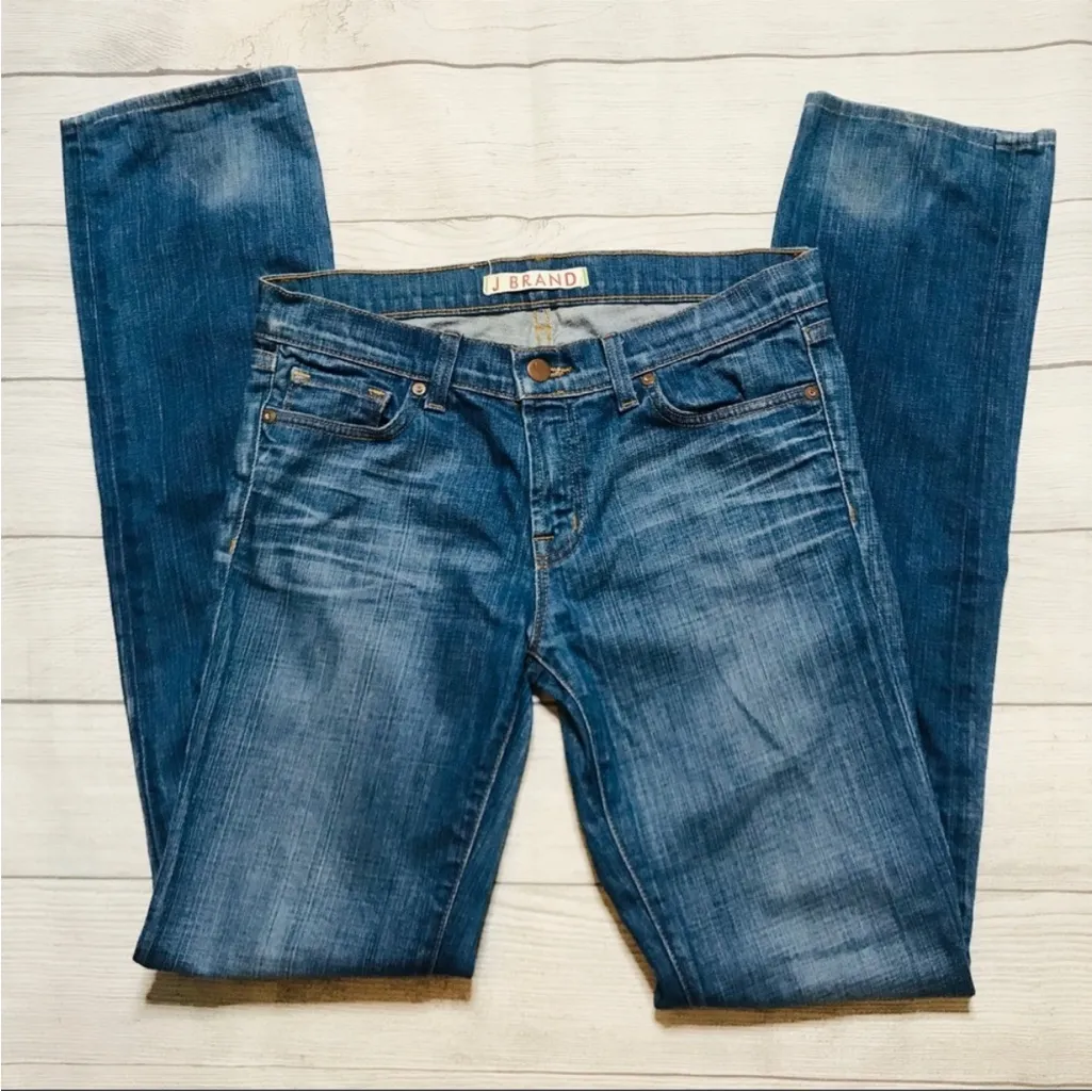J Brand Classic Cigarette Straight Leg Denim Jeans in Bayou Indigo Blue Size 28 - Image 7