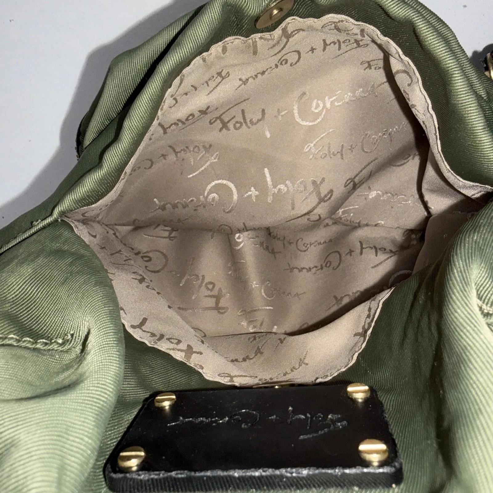 Foley Corinna Fusion Nylon Desert Green Gorpcore Boho Travel Sml Mini Backpack - Image 2
