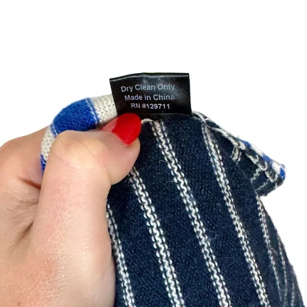 Jenni Kayne 100% Cashmere Colorblock Striped Oversized Boyfriend Sweater - Image 8