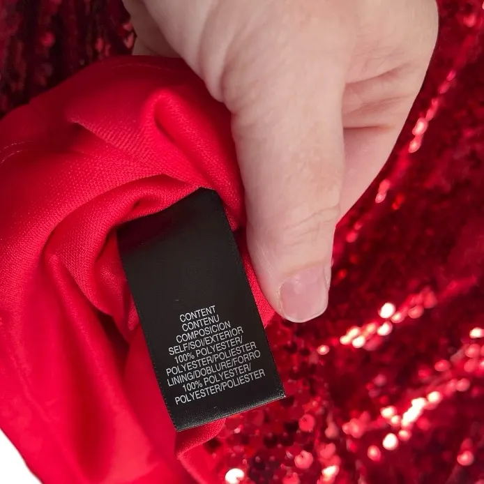 NEW Wayf Dress Red Sequin Mini Dress size small Emma Rose Carrie Dress - Image 6