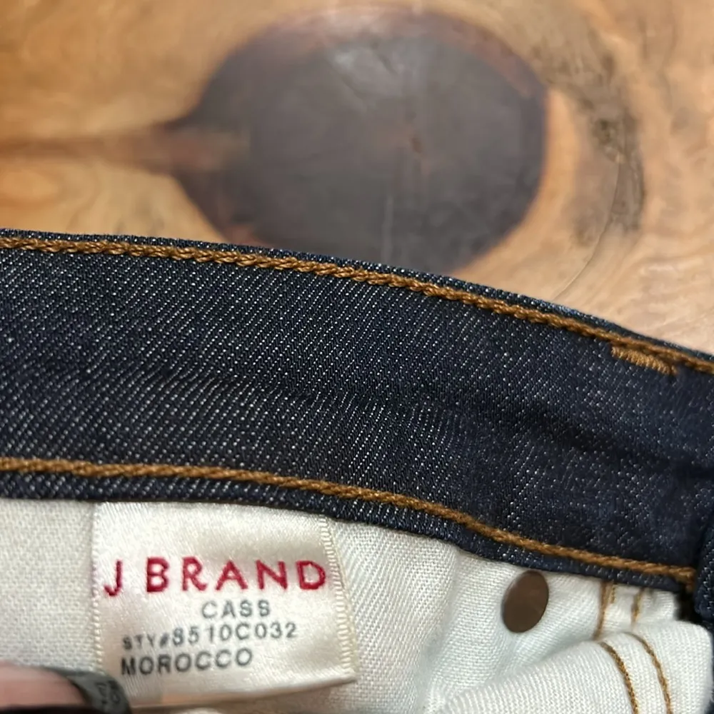 WOMENS J BRAND "CASS/ANTIQUA" BLUE SKINNY JEANS W/ANKLE ZIPS SIZE 26 - Image 5