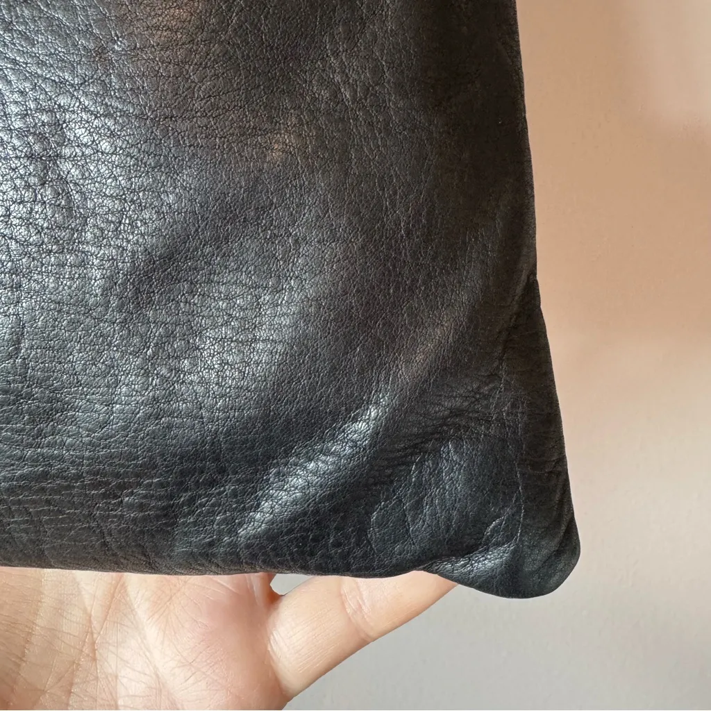 LAGGO Women’s‎ Black Textured Leather Studded Two Way Shoulder Crossbody Bag - Image 10