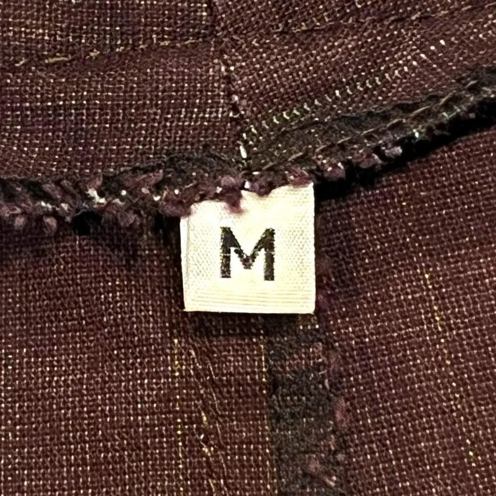 ★ Aztec Style Y2K Shorts w/ Multicolor Patch Pocket Detail ★ Brown Size M - Image 6