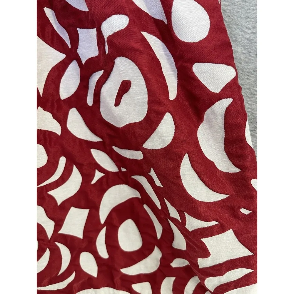 Love…ady Women's Sleeveless Dress White Red Roses Size Medium Fit & Flare - Image 9