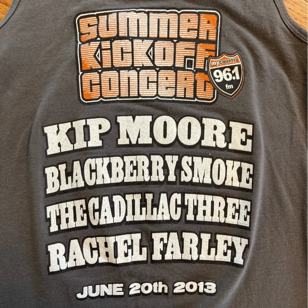 96.1 Country Summer Kickoff 2013 Concert Tank Top Shirt Small Green - Image 6