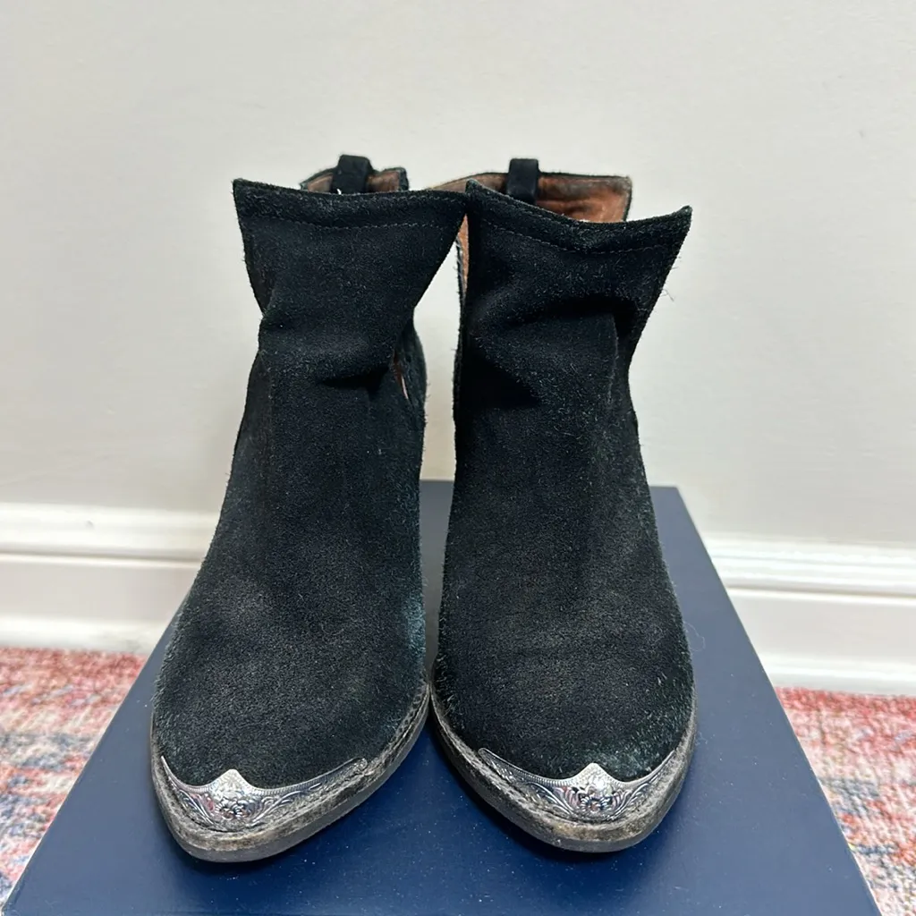 Jeffrey‎ Campbell Cromwell Suede Cowboy Booties - Image 3