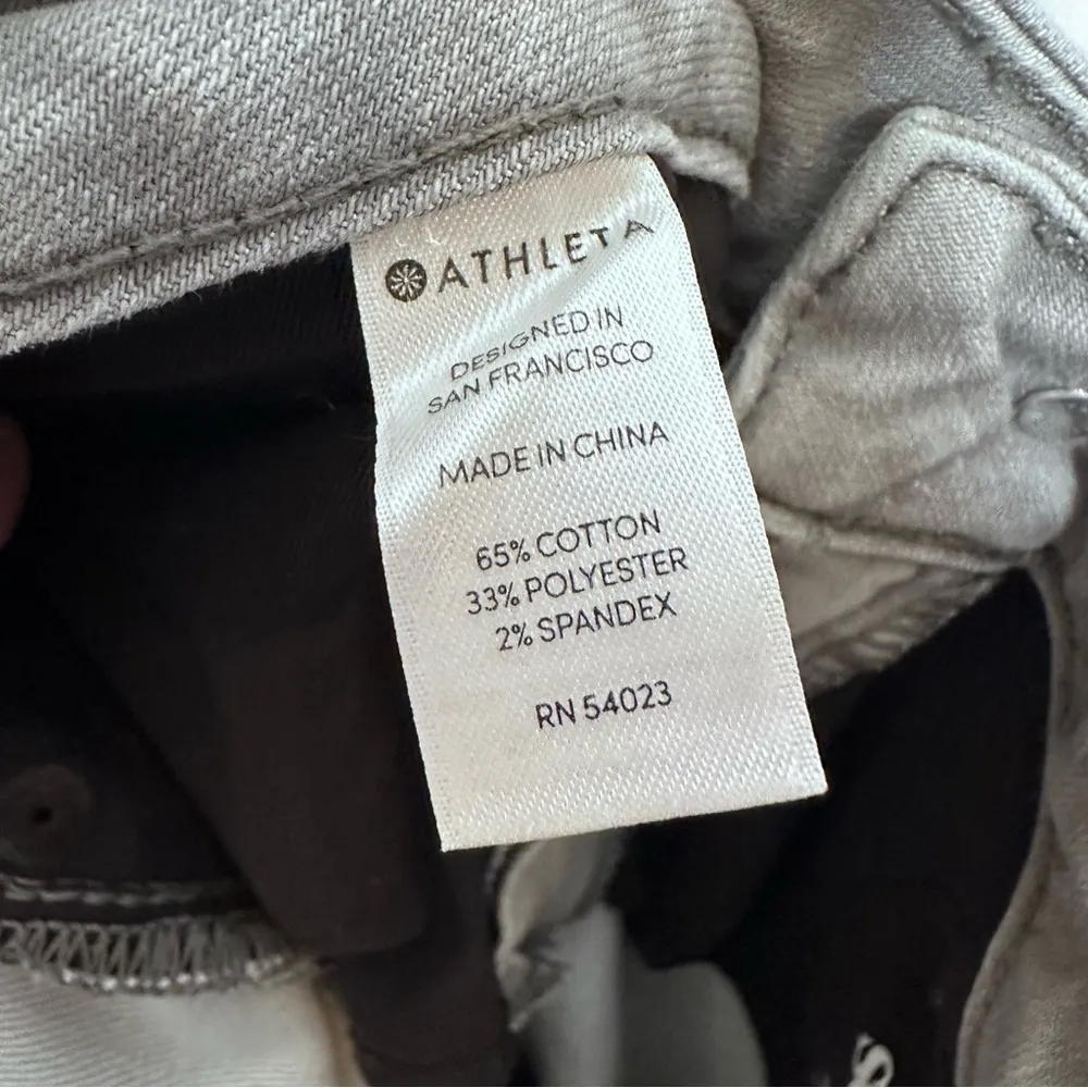 ATHLETA Gray Sculptek Skinny Jeans Size 6 - Image 8